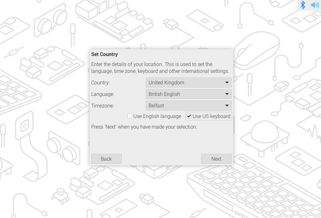 调整国家/地区、语言、时区和键盘布局