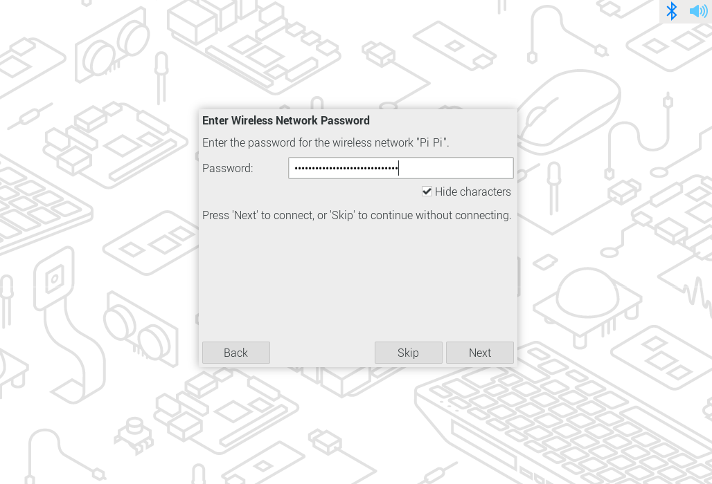 输入无线网络的密码