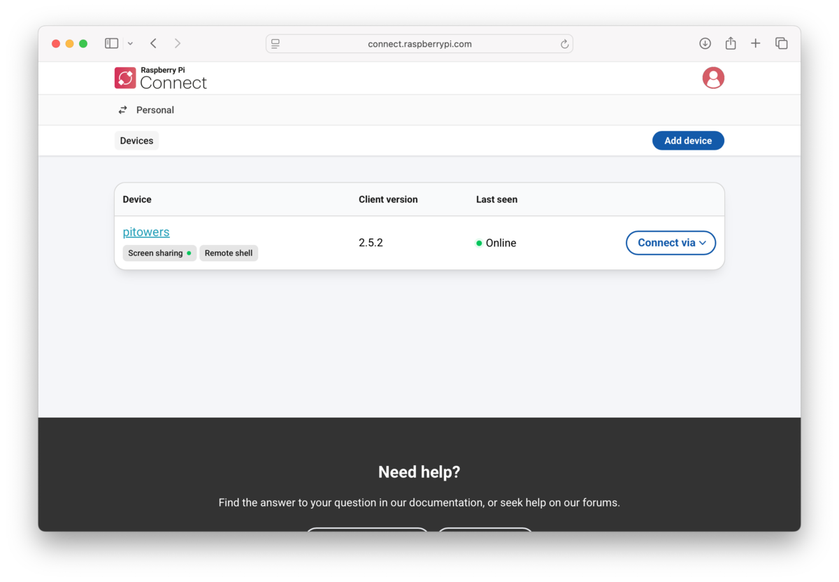 屏幕共享进行中
